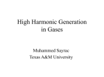 High Harmonic Generation