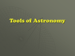 Tools of Astronomy