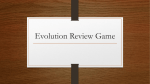 Evolution Review Game