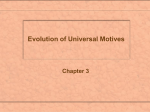 Evolution of Universal Motives