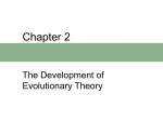 Chapter 2 the Development of Evolutionary Theory