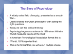 The Story of Psychology