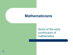 Mathematicians - Odessa R-VII