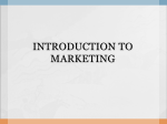 introduction to marketing