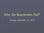 Why Do Businesses Fail?