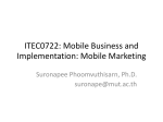 ITEC0722: Mobile Business and Implementation