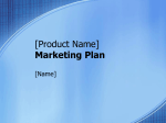 [Product Name] Marketing Plan