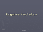 Cognitive Psychology