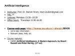 CS 561a: Introduction to Artificial Intelligence