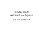 Introduction to Artificial Intelligence