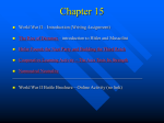 Chapter 15 Section 1 THE ROAD TO WAR - Mrs. Balk