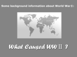 The causes of WWⅡ