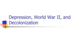 Chapters 30-31: The Great Depression, World War II