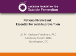 National Brain Bank: Essential for suicide prevention