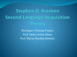 Stephen D. Krashen Second Language Acquisition Theory