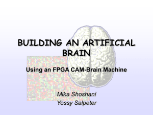 BUILDING AN ARTIFICIAL BRAIN