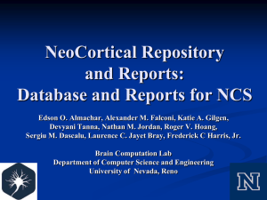 Reports Tab Components - Computer Science & Engineering