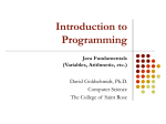 Introduction to Programming