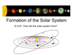 Formation of the Solar System