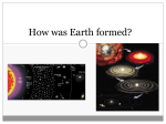 Earth/Moon Formation