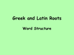 Word Structure