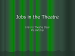 Jobs in the theatre