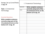 Chapter 1_5 Anatomical Terminology