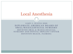 Local Anesthesia - Boynton Oral and Maxillofacial Surgery and