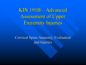 HuP 191B – Advanced Assessment of Upper Extremity Injuries