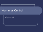 Hormonal Control