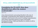 full and individual evaluation