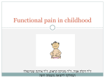 Abdominal pain in childhood