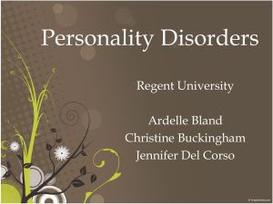 Personality Disorders