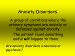 Anxiety Disorders