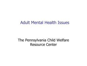 Mental health is… - Pennsylvania Child Welfare Resource Center