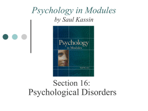 Psychological Disorders