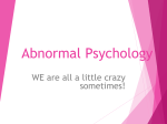 Abnormal Psychology