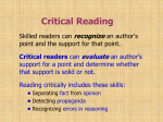 Critical Reading