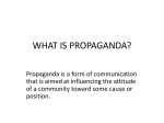 WHAT IS PROPAGANDA?