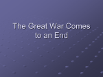 WW1 Ends