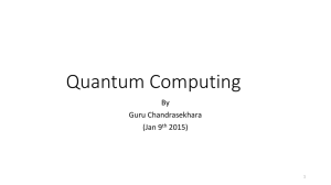 Quantum Computing