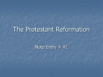 The Protestant Reformation