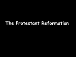 The Protestant Reformation