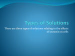 Types of Solutions