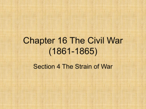 Chapter 16 Section 4 The Strain of War PowerPoint