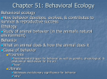 Chapter 51: Behavioral Ecology - Phelps