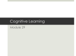 Cognitive Learning