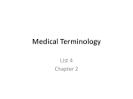 Medical Terminology - Porterville College