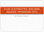 FLUID, ELECTROLYTES, ACID/BASE BALANCE