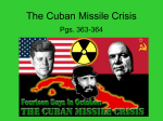 The Cuban Missile Crisis